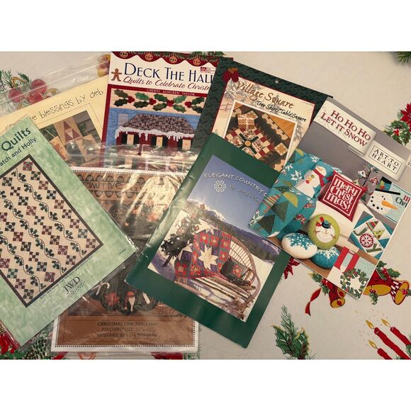 LOT of Seven Quilting Books and Patterns No Fabric or Supplies - Picture 1 of 8